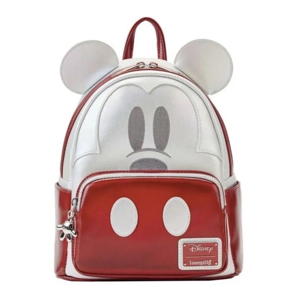 Loungefly Handbags - Disney Loungefly Mickey Mouse Limited Edition Platinum Collection Backpack 100